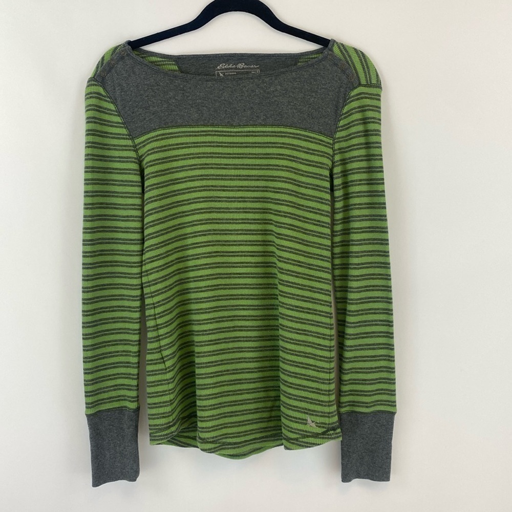 EUC Eddie Bauer Outdoor Long Sleeve Top Cotton Mix